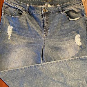 Chico's Platinum blue jeans size 3